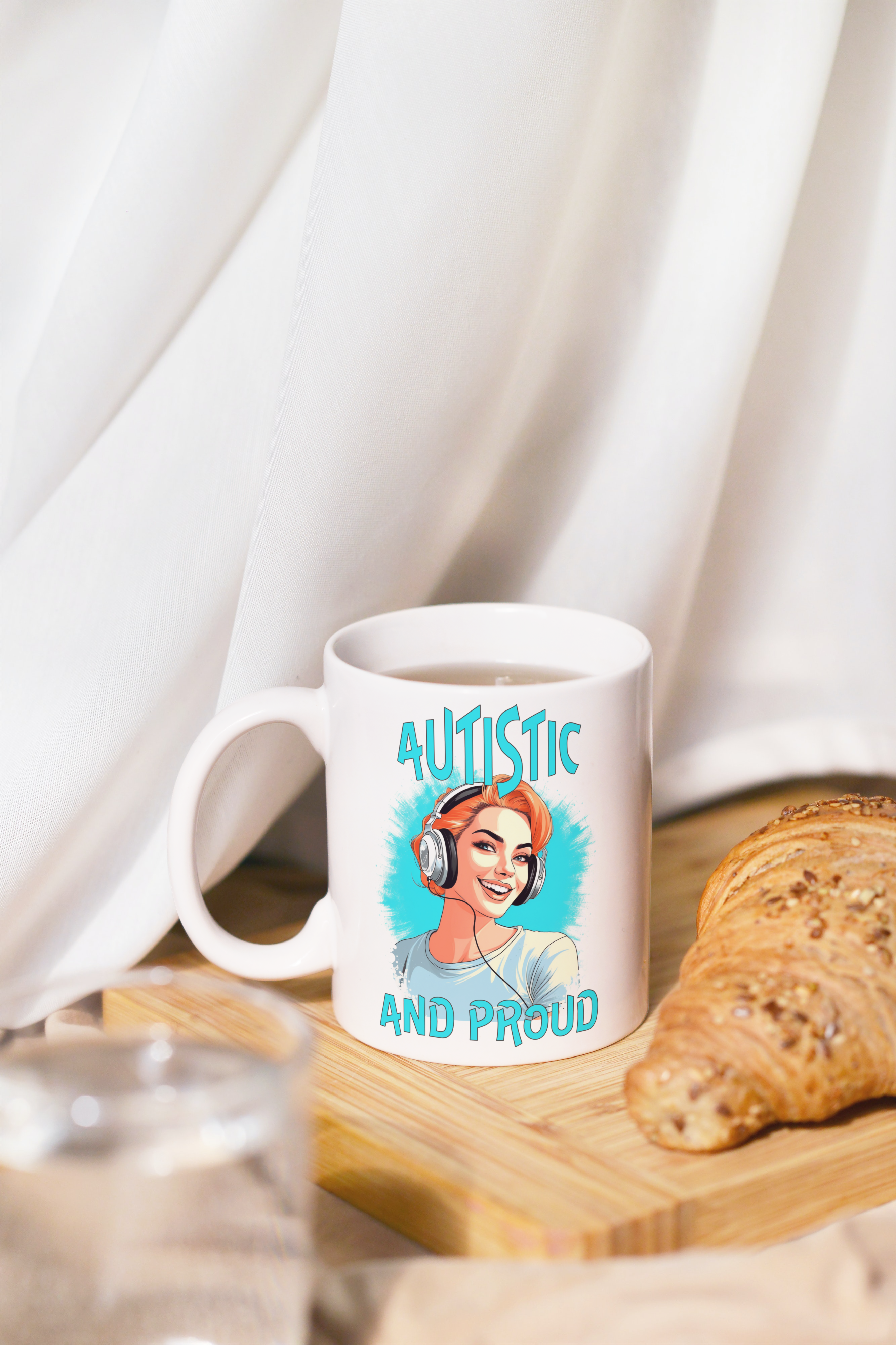 Autistic & Proud Mug (Blue Woman Design) - Image 4