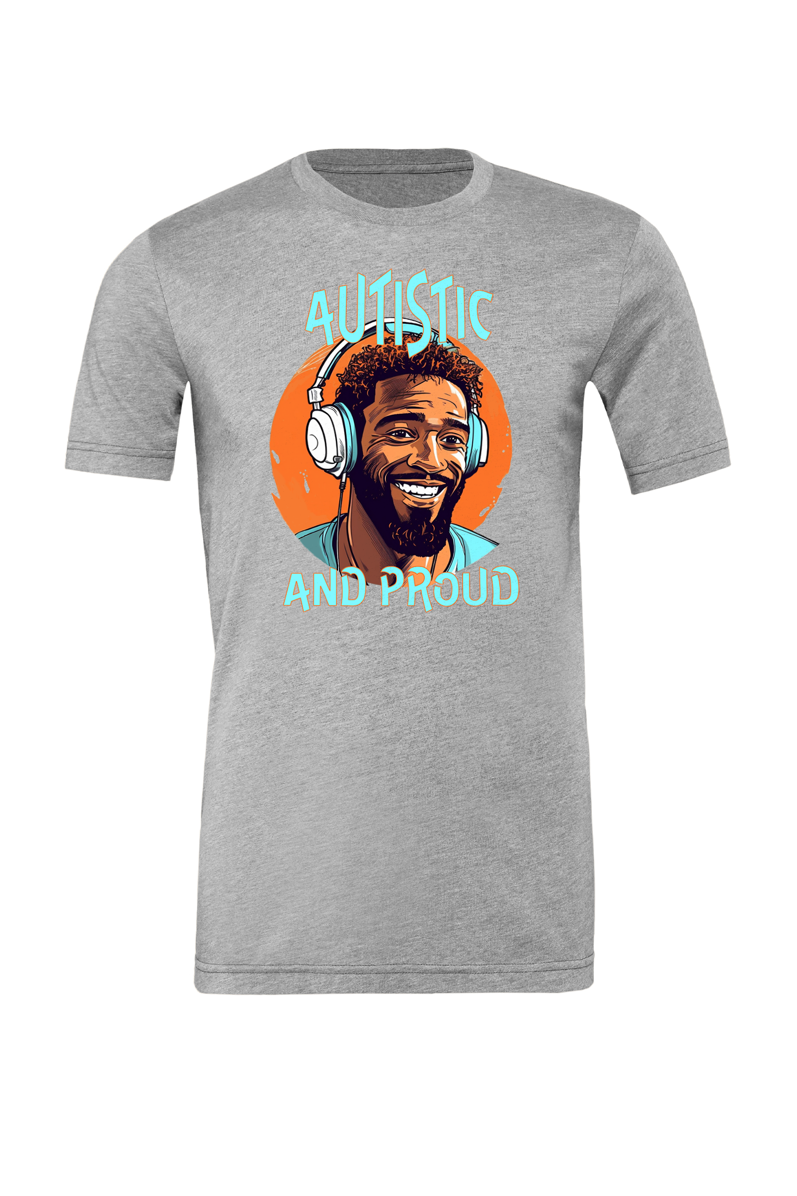 Unisex Autistic and Proud T-shirt (Blue Man Design) - Image 3