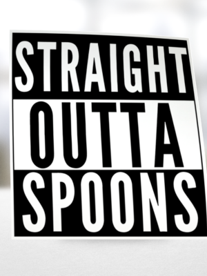 Straight Outta Spoons Vinyl Sticker