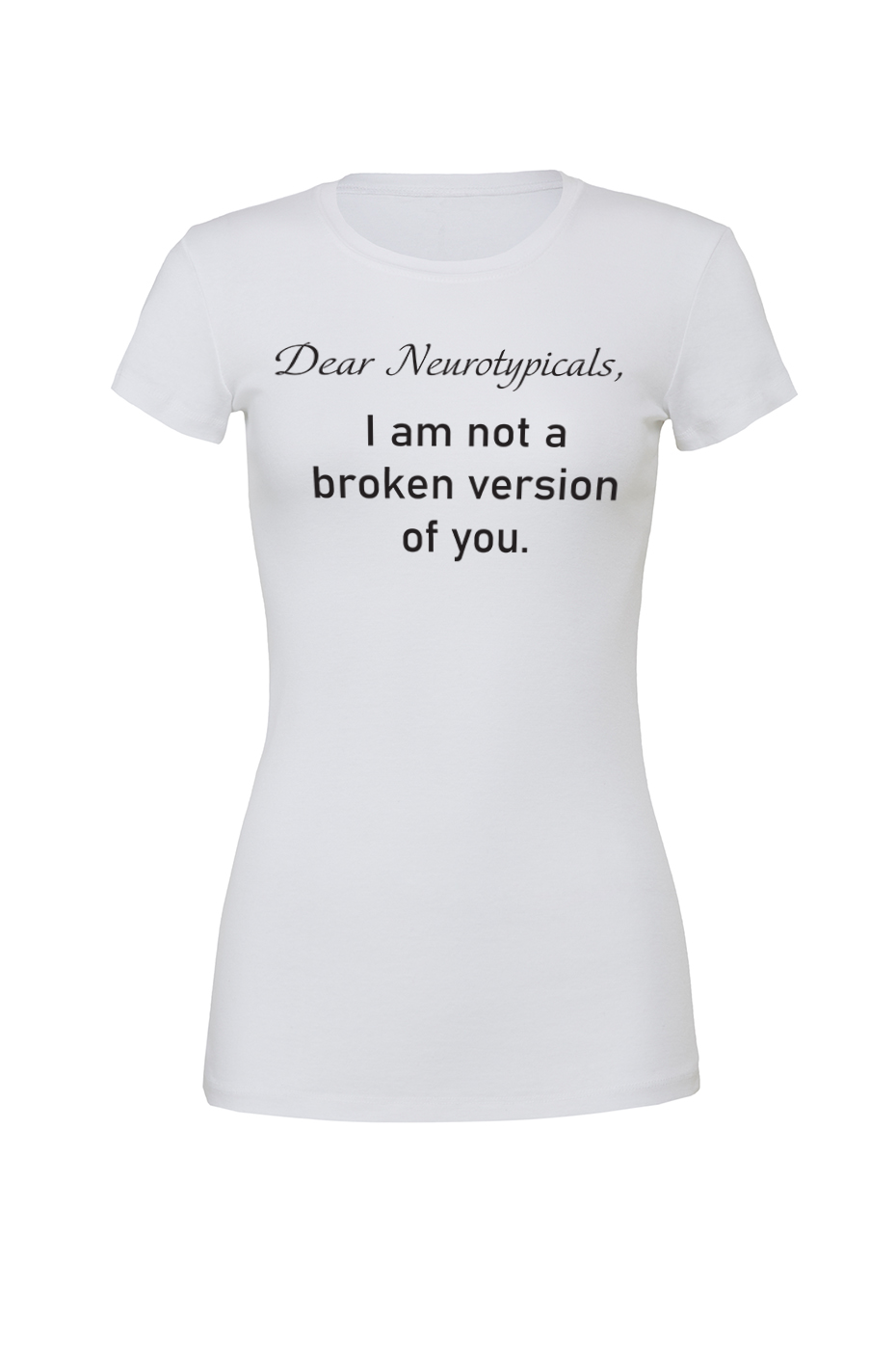 Women’s Dear Neurotypicals T-shirt - Image 2